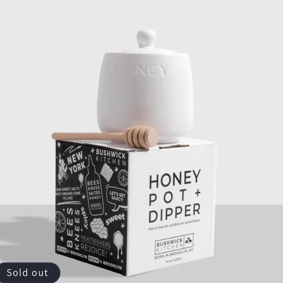 New in box / Honey Jar + Dipper by BUSHWICK KITCHEN - Picture 15 of 15